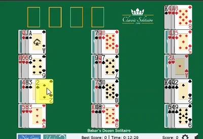 BAKER'S DOZEN SOLITAIRE gameplay big